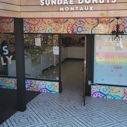 the entrance to the store