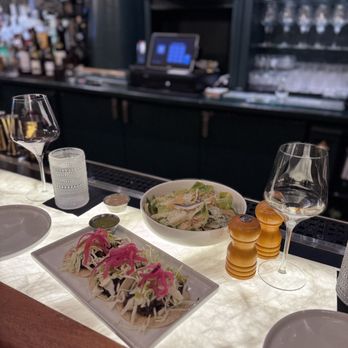 Witherby - Caesar salad & pork tacos on HH - New American Near Me - San Diego, California