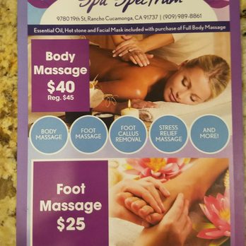 Spa Spectrum Massage - Massage Near Me - Rancho Cucamonga, California