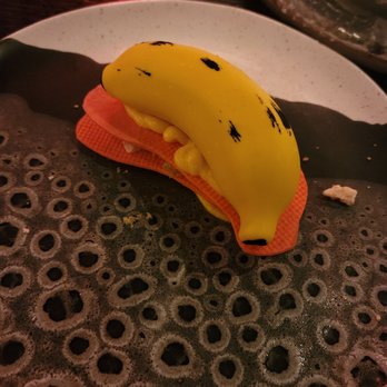 MAD - Sike, it's not a banana. But amazing artistry. The overall taste and texture was just ok. - Spanish Near Me - Houston, Texas MAD - Sike, it's not a banana. But amazing artistry. The overall taste and texture was just ok. - Spanish Near Me - Houston, Texas