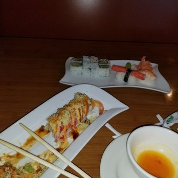 China Han Restaurant - #Yumm!! Shaggy Dog & California Rolls and Crab and Shrimp added duck sauce from my already eaten egg roll - Chinese Near Me - Friendswood, Texas