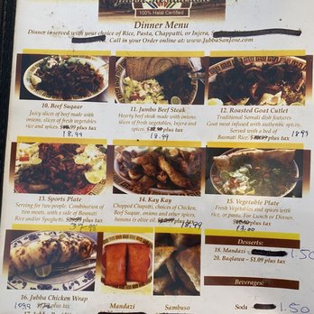 Jubba - Menu - African Near Me - San Jose, California Jubba - Menu - African Near Me - San Jose, California