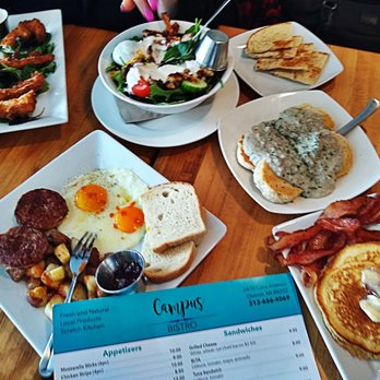 Campus Bistro - a variety of breakfast foods on a table - Breakfast & Brunch Near Me - Detroit, Michigan