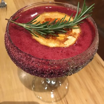 Agave Uptown - mezcal cocktail with hibiscus syrup and rosemary - Mexican Near Me - Oakland, California Agave Uptown - mezcal cocktail with hibiscus syrup and rosemary - Mexican Near Me - Oakland, California