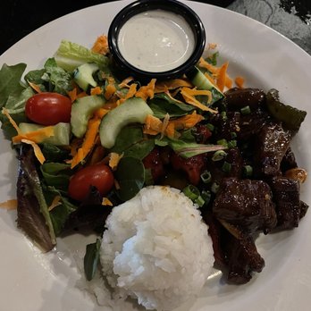 The Phoenix On Westheimer - Dancing Beef with rice and salad - Sports Bars Near Me - Houston, Texas The Phoenix On Westheimer - Dancing Beef with rice and salad - Sports Bars Near Me - Houston, Texas