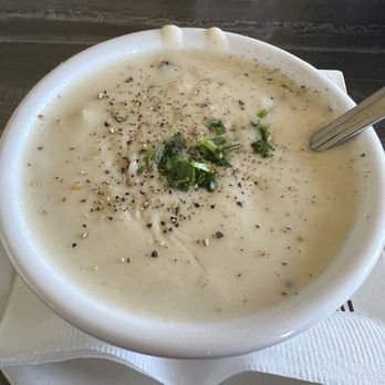 The Fish Hopper - Cup of Award Winning Clam Chowder - Seafood Near Me - Monterey, California The Fish Hopper - Cup of Award Winning Clam Chowder - Seafood Near Me - Monterey, California