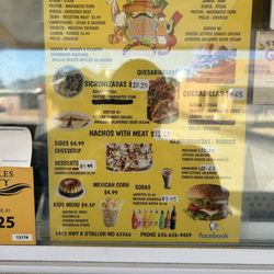 Street Tacos Los Cunados - Menu