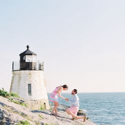 Hilary Block Photography - Surprise Proposal Engagement Couple, Newport RI
