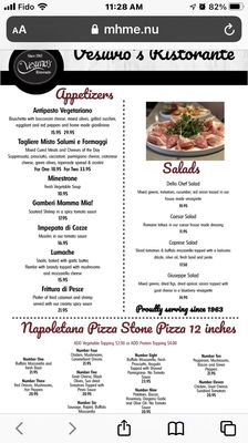 Menu photo 3 Mt Vesuvios Ristorante Brampton, ON
