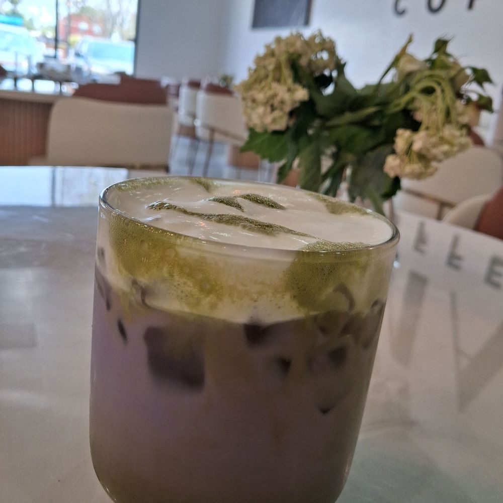 Amalie Coffee - Iced Ube Matcha with Cold Foam - Coffee & Tea Near Me - Albuquerque, New Mexico Amalie Coffee - Iced Ube Matcha with Cold Foam - Coffee & Tea Near Me - Albuquerque, New Mexico