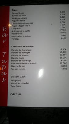 Menu photo 1 Le Corridor Paris, 75 Menu photo 1 Le Corridor Paris, 75