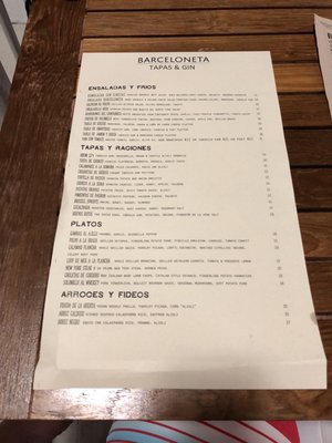 Menu photo 5 Barceloneta Miami Beach, FL