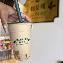 Hechalou Tea & Jelly - House Blend Milk Tea With Thai Tea Jelly