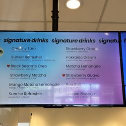 Jodo Tea - Signature drinks menu 4/19/24