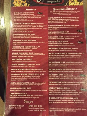 Menu photo 7 Chandler's Burger Bistro Harrison, OH Menu photo 7 Chandler's Burger Bistro Harrison, OH