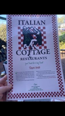 Menu photo 4 Italian Cottage Restaurants Chico, CA Menu photo 4 Italian Cottage Restaurants Chico, CA