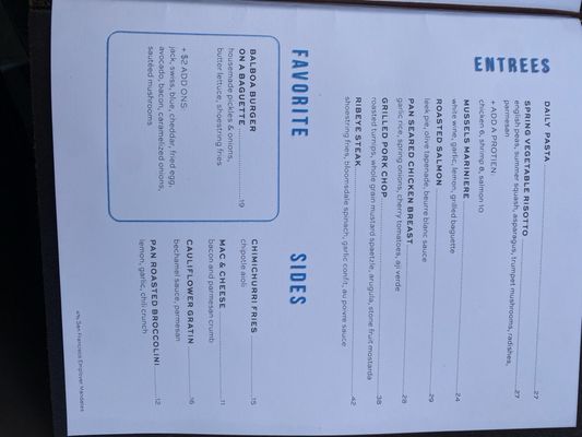 Menu photo 6 Balboa Cafe San Francisco, CA Menu photo 6 Balboa Cafe San Francisco, CA