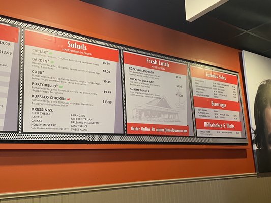 Menu photo 2 Gino's Burgers & Chicken Towson, MD