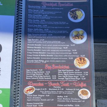 Killian Cafe & Grill - Breakfast menu - Breakfast & Brunch Near Me - Miami, Florida