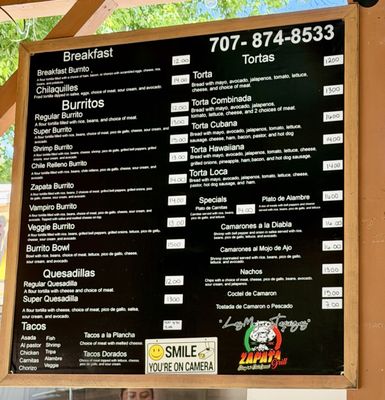 Menu photo 1 Zapata Grill Kenwood, CA Menu photo 1 Zapata Grill Kenwood, CA