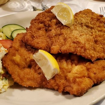 DJ's Bistro - A full order of Weiner Schnitzel is just $12.95 and a double order (2 huge cutlets) is just $15.95. - German Near Me - Concord, California