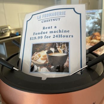 La Fromagerie - You can rent a fondue machine! They sell the cheese for it too. - Cheese Shops Near Me - San Francisco, California La Fromagerie - You can rent a fondue machine! They sell the cheese for it too. - Cheese Shops Near Me - San Francisco, California