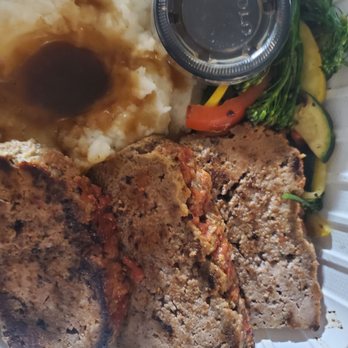 Green Barn Whiskey Kitchen - Kentucky Bourbon Glazed Meatloaf House made meatloaf served with mashed potatoes and gravy and mixed veggies. - Steakhouses Near Me - Red Bluff, California Green Barn Whiskey Kitchen - Kentucky Bourbon Glazed Meatloaf House made meatloaf served with mashed potatoes and gravy and mixed veggies. - Steakhouses Near Me - Red Bluff, California