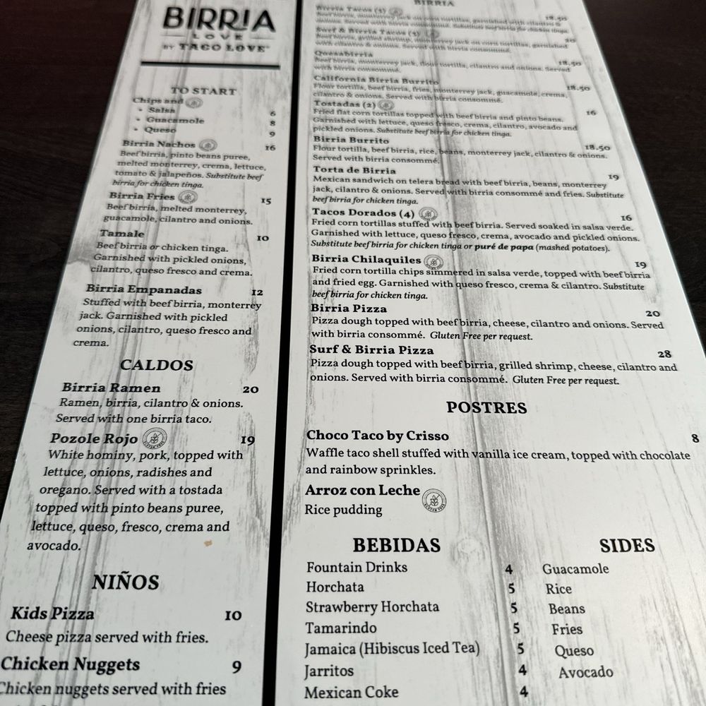 Birria Love - Menu - Mexican Near Me - Parkville, Maryland Birria Love - Menu - Mexican Near Me - Parkville, Maryland
