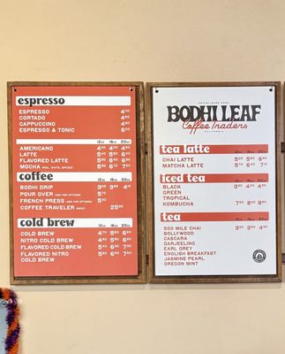 Menu photo 4 Bodhi Leaf Coffee Traders Lake Forest, CA
