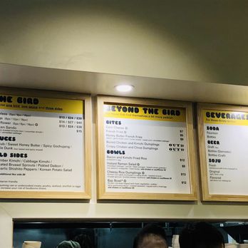 Basic Bird - Menu - Korean Near Me - Des Moines, Iowa