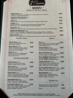 Menu photo 2 Restaurante La Casona Nuevo Vallarta, NAY Menu photo 2 Restaurante La Casona Nuevo Vallarta, NAY