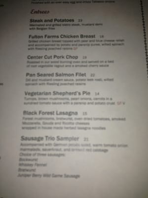 Menu photo 8 Yodler Restaurant & Bar Mammoth Lakes, CA