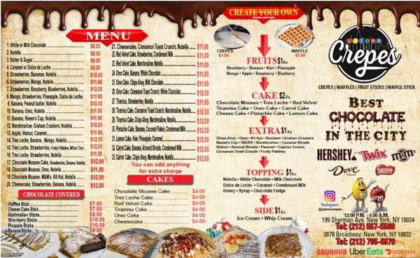 Menu photo 3 Uptown Crepes New York, NY Menu photo 3 Uptown Crepes New York, NY