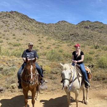 Cave Creek Trail Rides - Daughter and I on morning trail ride 4/29/23 - Horseback Riding Near Me - Cave Creek, Arizona