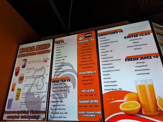 Menu photo 5 Boba Bird Houston, TX