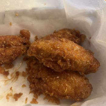 bb.q Chicken Oxnard - Honey garlic takeout (I ate some before the photo) . It maintains the crunch even after the ride home - Chicken Shop Near Me - Oxnard, California
