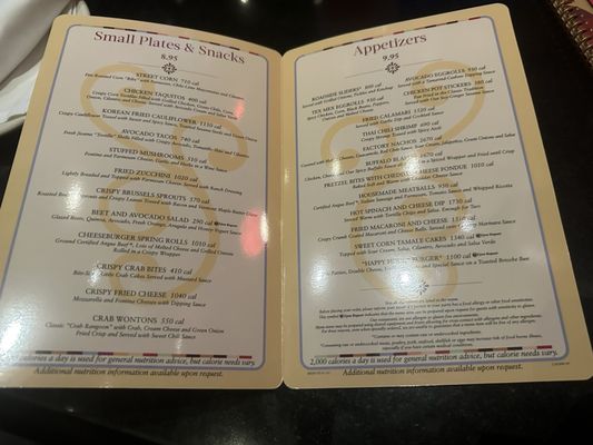 Menu photo 2 The Cheesecake Factory Boston, MA Menu photo 2 The Cheesecake Factory Boston, MA