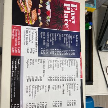 Easy Place - Menu - Cafes Near Me - Gioia Tauro, RC