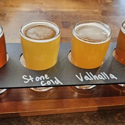 A flight. I really liked the Bikes and Stone Cold. Valhalla was pretty good and my least favorite was the Jotuna, but it wasn't bad. A flight. I really liked the Bikes and Stone Cold. Valhalla was pretty good and my least favorite was the Jotuna, but it wasn't bad.