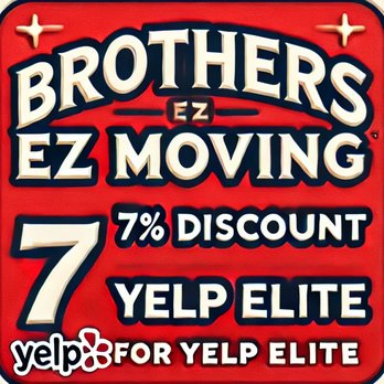 Brothers EZ Moving - We offer a 7% discount to all Yelp elite! - Movers Near Me - Tampa, Florida Brothers EZ Moving - We offer a 7% discount to all Yelp elite! - Movers Near Me - Tampa, Florida