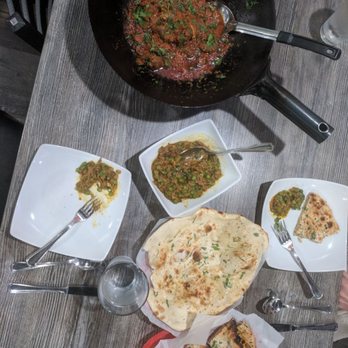 Mint - Lamb Karahi, smoked eggplant, garlic naan and onion kulcha - Indian Near Me - Laguna Hills, California Mint - Lamb Karahi, smoked eggplant, garlic naan and onion kulcha - Indian Near Me - Laguna Hills, California