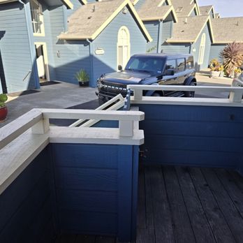 Surf and Sand Lodge - View from right side of deck - Hotels Near Me - Fort Bragg, California