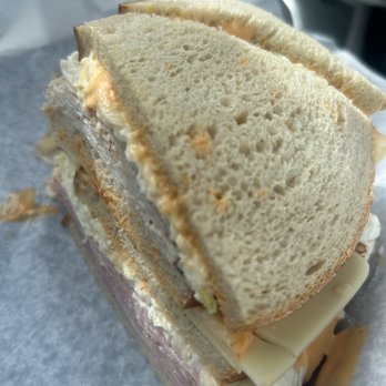 Avenue Deli - Dagwood sandwich (Turkey, ham, Swiss cheese, joeslaw, and Russian dressing made on three tiers of rye) - Delis Near Me - New Providence, New Jersey Avenue Deli - Dagwood sandwich (Turkey, ham, Swiss cheese, joeslaw, and Russian dressing made on three tiers of rye) - Delis Near Me - New Providence, New Jersey