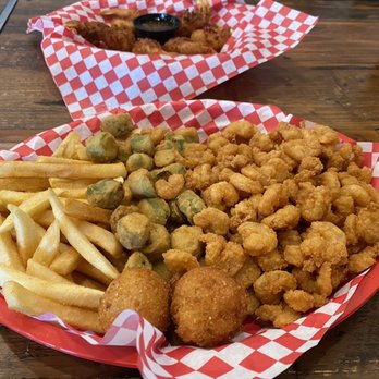 Jolly Roger Seafood - Popcorn shrimp basket - Seafood Near Me - Blue Ridge, Georgia Jolly Roger Seafood - Popcorn shrimp basket - Seafood Near Me - Blue Ridge, Georgia