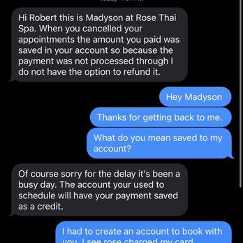 Rose Thai Spa - Terrible staff interaction - Massage Therapy Near Me - Naperville, Illinois