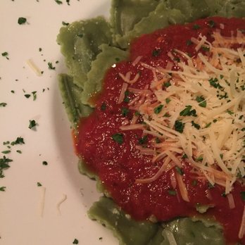 Placido's Pasta Shop - Spinach ravioli with marinara and Parmesan - Pasta Shops Near Me - Eugene, Oregon