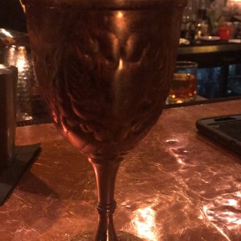 The Blind Rabbit - Don't know what it was called but Lynette set it on fire for a spectacular effect - Cocktail Bars Near Me - Anaheim, California
