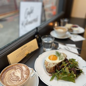 Cafe Kitsune - a plate of food and a cup of coffee - Cafes Near Me - Vancouver, British Columbia Cafe Kitsune - a plate of food and a cup of coffee - Cafes Near Me - Vancouver, British Columbia