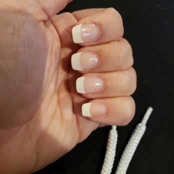 ZA Nails Spa - Acrylic powder w/ white tips - Nail Salons Near Me - Fremont, California ZA Nails Spa - Acrylic powder w/ white tips - Nail Salons Near Me - Fremont, California