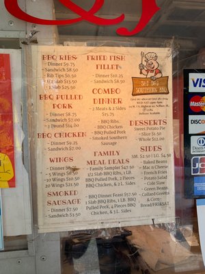 Menu photo 1 S&J Southern BBQ Seffner, FL Menu photo 1 S&J Southern BBQ Seffner, FL